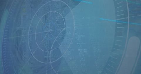 Futuristic Digital Interface with Radar Elements and Data Visualization - Download Free Stock Images Pikwizard.com