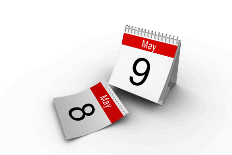 calendar page turning from 8 to 9 may transparent background - Download Free Stock Videos Pikwizard.com