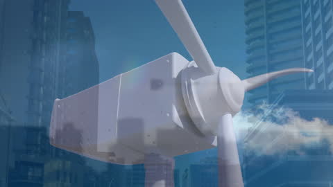 Futuristic Animation of Globe with Network Connections on Blue Background