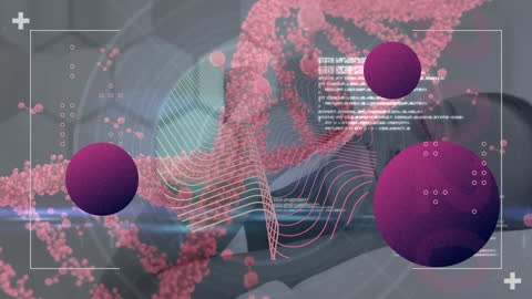 Abstract 3D Rendering of Genetic Structure with Digital Interface