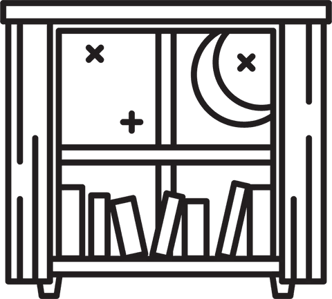transparent illustration of books and night sky with moon - Download Free Stock Videos Pikwizard.com