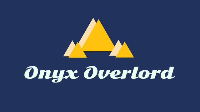 Bold mountain peaks and 'Onyx Overlord' text made this logo ideal for promoting a brand or event with themes of strength and ambition. Edgy and dynamic logo, used for corporate identity, adventure companies, or motivational campaigns.