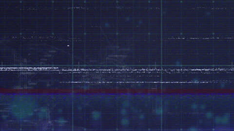 Futuristic Digital Interface with Dynamic Particle Helix