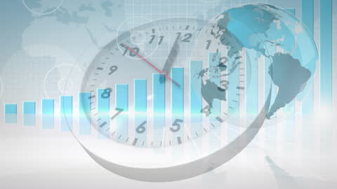 Global Business Insight with Trend Analysis and Clock Timer