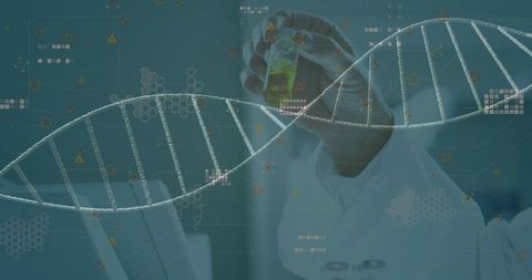 DNA Research in Action: Scientist in Modern Laboratory