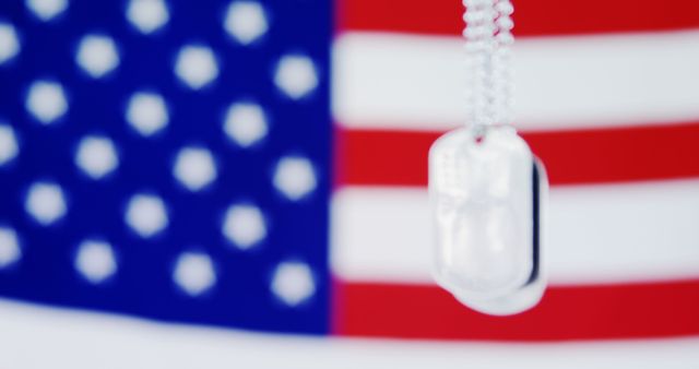 American Flag With Military Dog Tags Memorial Background - Download Free Stock Images Pikwizard.com