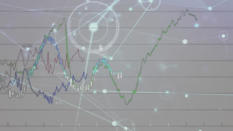 Abstract Digital Network and Data Analytics Concept