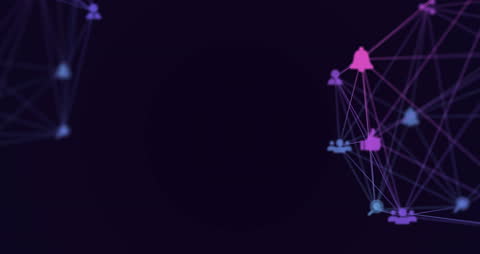 Abstract Digital Network with Global Technology Interface