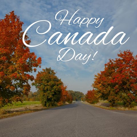 happy canada day celebrating autumn pathway - Download Free Stock Templates Pikwizard.com