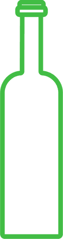 transparent green wine bottle outline on isolated background - Download Free Stock Videos Pikwizard.com