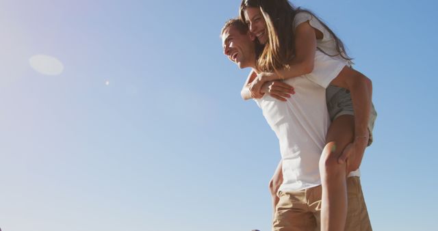 Happy Couple Enjoying Outdoor Adventure on Sunny Day - Download Free Stock Images Pikwizard.com