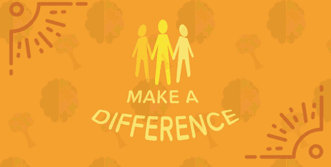 Motivational Transparent Make a Difference Text with Figures - Download Free Stock Videos Pikwizard.com