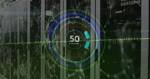 Data processing visualization in server environment