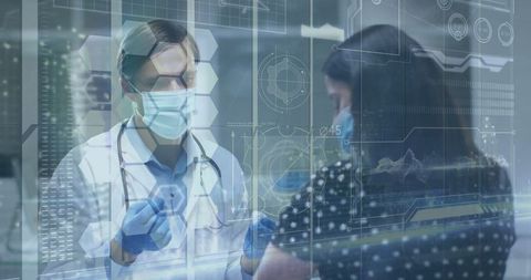 Doctor Preparing Syringe in High-Tech Medical Environment