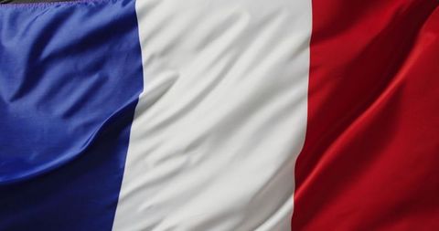 Waving Flag of France Featuring Vibrant Tricolor Design