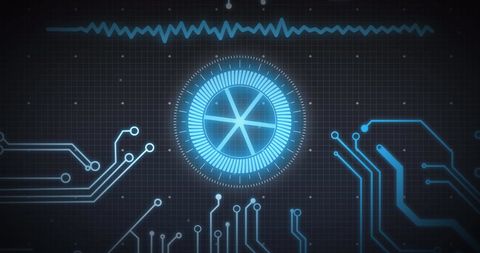 Futuristic Technology Interface with Data Processing - Download Free Stock Images Pikwizard.com
