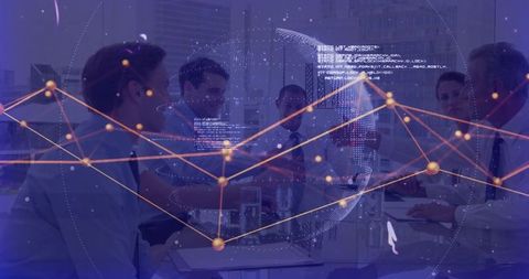 Digital Network Overlay on Collaborative Business Meeting