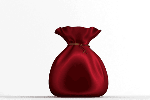 santa's red gift sack with trash design - Download Free Stock Videos Pikwizard.com