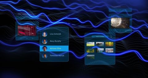 Abstract Digital Interface Featuring Social Media Posts - Download Free Stock Images Pikwizard.com