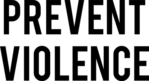 Prevent Violence Message on Transparent Background