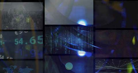 digital data processing in server room with financial interface - Download Free Stock Images Pikwizard.com