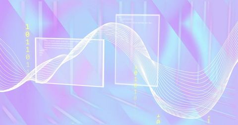 Futuristic Data Processing Concept with Waveform Design - Download Free Stock Images Pikwizard.com