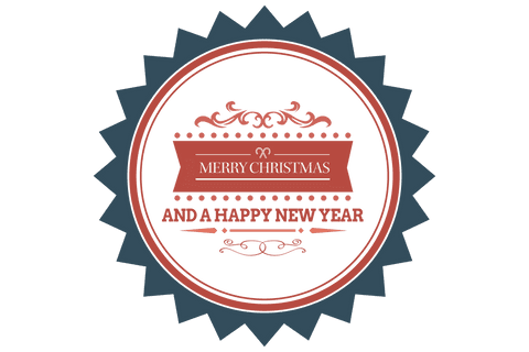 Transparent Christmas and New Year Wishes Badge Design - Download Free Stock Videos Pikwizard.com