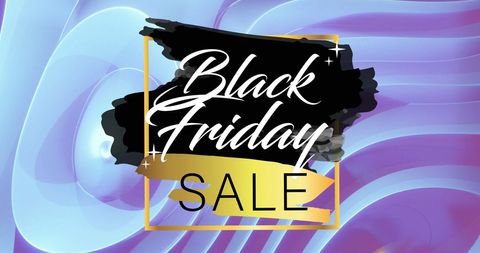 Black Friday Sale Promo with Retro Digital Design