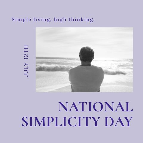 National Simplicity Day by Ocean at Daytime - Download Free Stock Templates Pikwizard.com