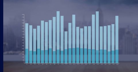 Financial Graph Over Cityscape Illustrating Global Business Trends - Download Free Stock Images Pikwizard.com