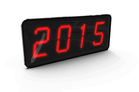 digital 2015 clock on transparent background - Download Free Stock Videos Pikwizard.com