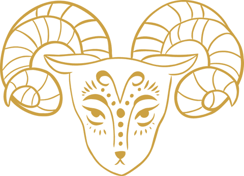 artistic transparent ram mask with intricate horns design - Download Free Stock Videos Pikwizard.com