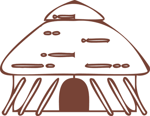 transparent rustic wooden hut line art with arched door - Download Free Stock Videos Pikwizard.com