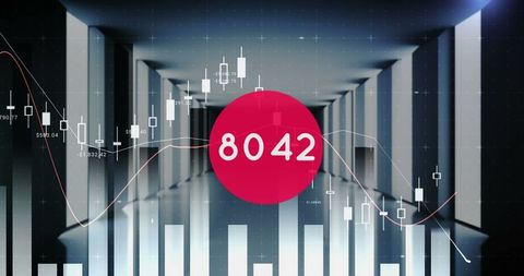 Dynamic Number Interface on Financial Data Visualization Background - Download Free Stock Images Pikwizard.com