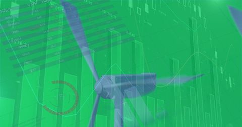 Sustainable Energy Economics with Digital Graphs and Wind Turbines