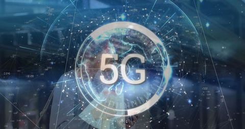Holographic 5g network and business innovation concept