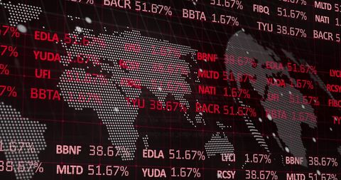 Global Financial Analysis Displayed Over Digital World Map - Download Free Stock Images Pikwizard.com