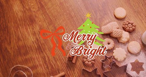 Festive Christmas Cookies with Warm Greeting