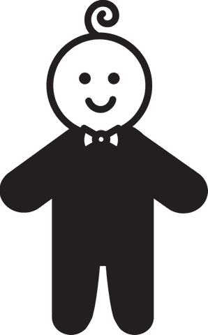 Transparent Happy Baby Icon on White Background - Download Free Stock Videos Pikwizard.com