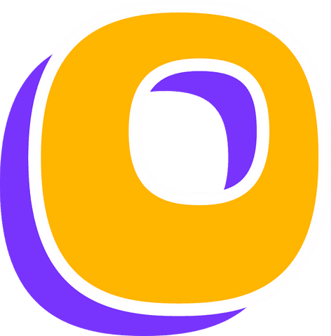 transparent bold letter o with orange fill and purple shadow - Download Free Stock Videos Pikwizard.com