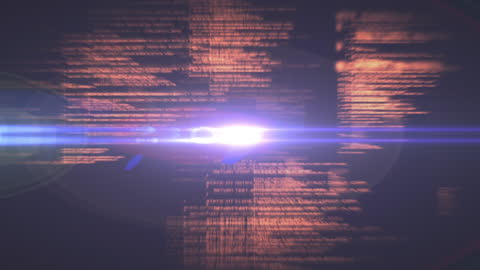 Futuristic Data Processing with Light Trails