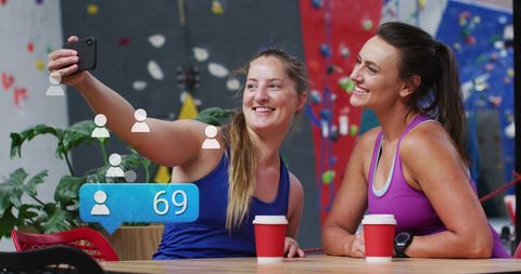Fitness Enthusiasts Enjoying Post-Workout Selfie