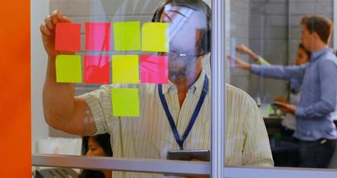 Team Planning with Sticky Notes in Office Meeting Room - Download Free Stock Images Pikwizard.com