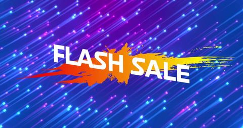 Flash Sale Neon Pattern Online Shopping Concept - Download Free Stock Images Pikwizard.com