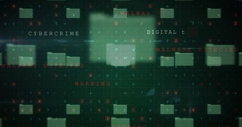 Online Security Data with Cybercrime Warning System - Download Free Stock Images Pikwizard.com