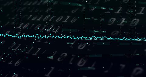 Futuristic Binary Code and Financial Data Visualization - Download Free Stock Images Pikwizard.com