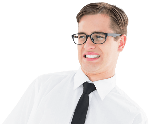 transparent geeky hipster looking disgusted - Download Free Stock Videos Pikwizard.com