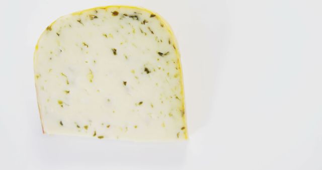 Close-Up of Herb-Infused Cheese on White Background - Download Free Stock Images Pikwizard.com