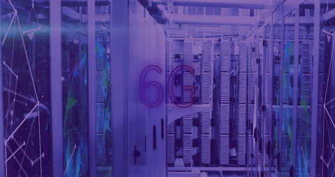 Futuristic DNA Strands and 6G Technology Data Center