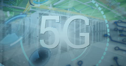 5G Network Connections in Digital Globe Interface